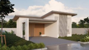 บ้านแฝด บ้านมีสุข อำเภอพนัสนิคม